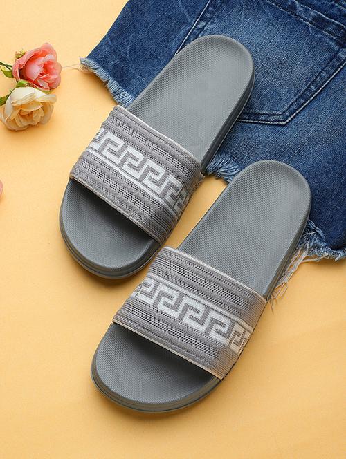 fly-r grey flip flop for women - 20033327 - Standard Image - 0