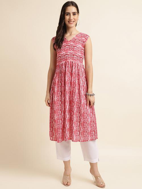 women's flared kurta - 20033351 -  Standard Image - 0
