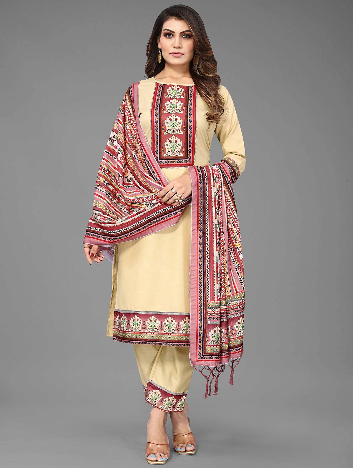 printed kurta pant set with dupatta - 20035327 -  Zoom Image - 0