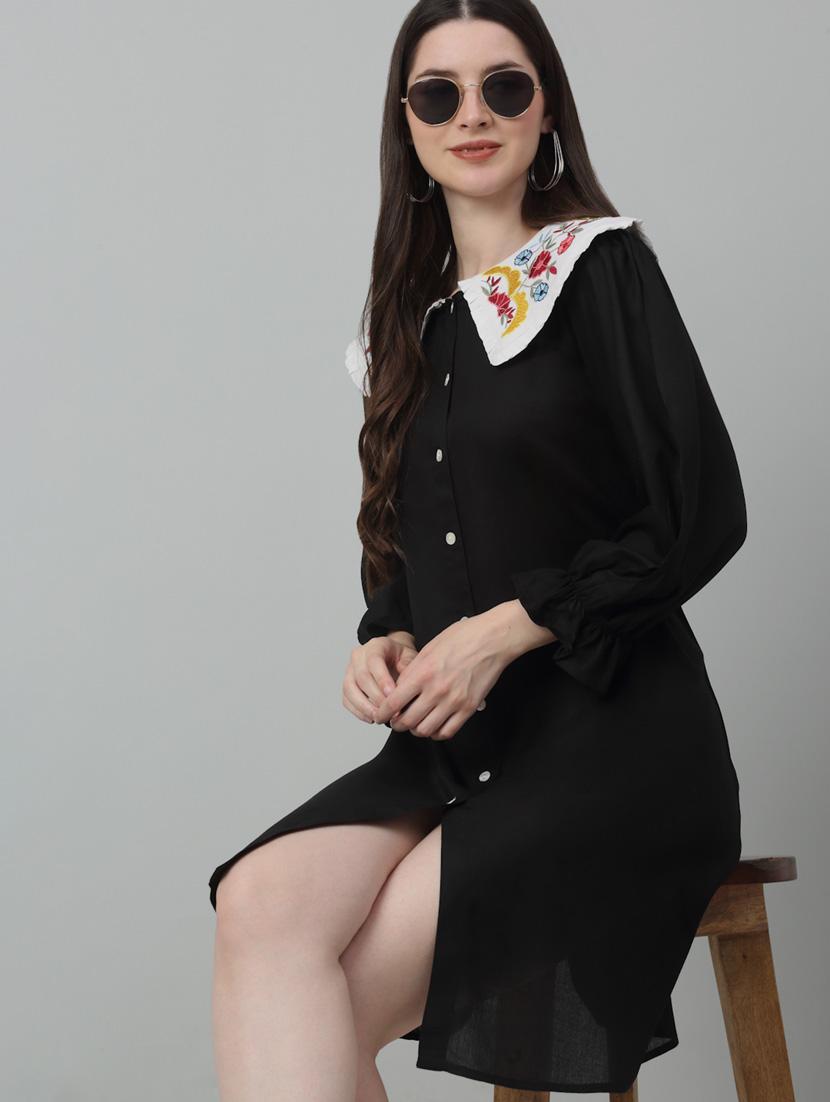 women's knee length dress - 20035625 - Standard Image - 3