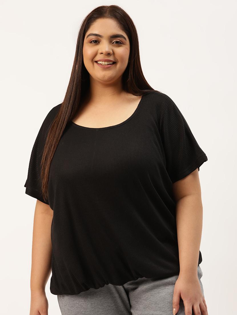 women's straight round neck top - 20038356 - Zoom Image - 0