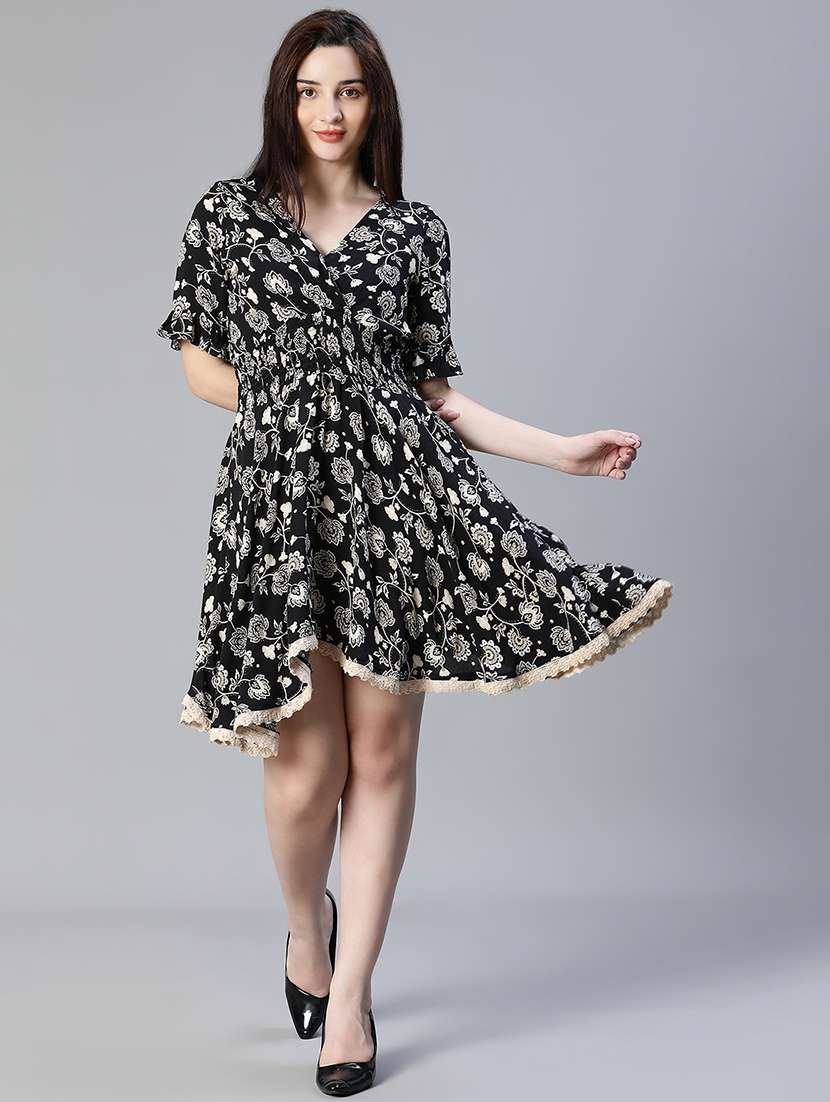 women's wrap floral dress - 20038644 -  Standard Image - 3