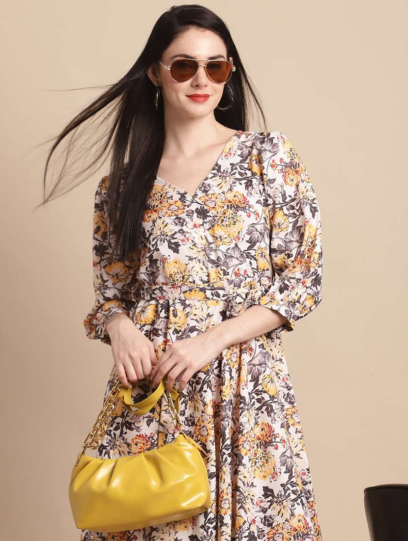 Women's Fit & Flare Floral Dress
