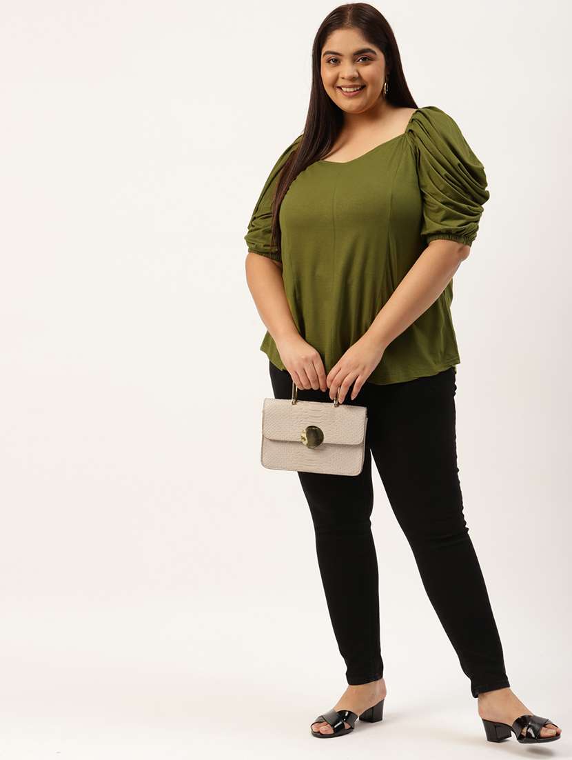 women's straight sweetheart neck top - 20039039 -  Standard Image - 3