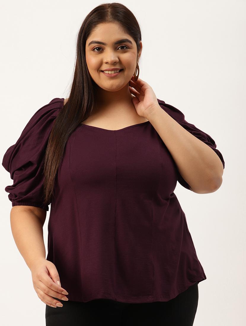 women's straight sweetheart neck top