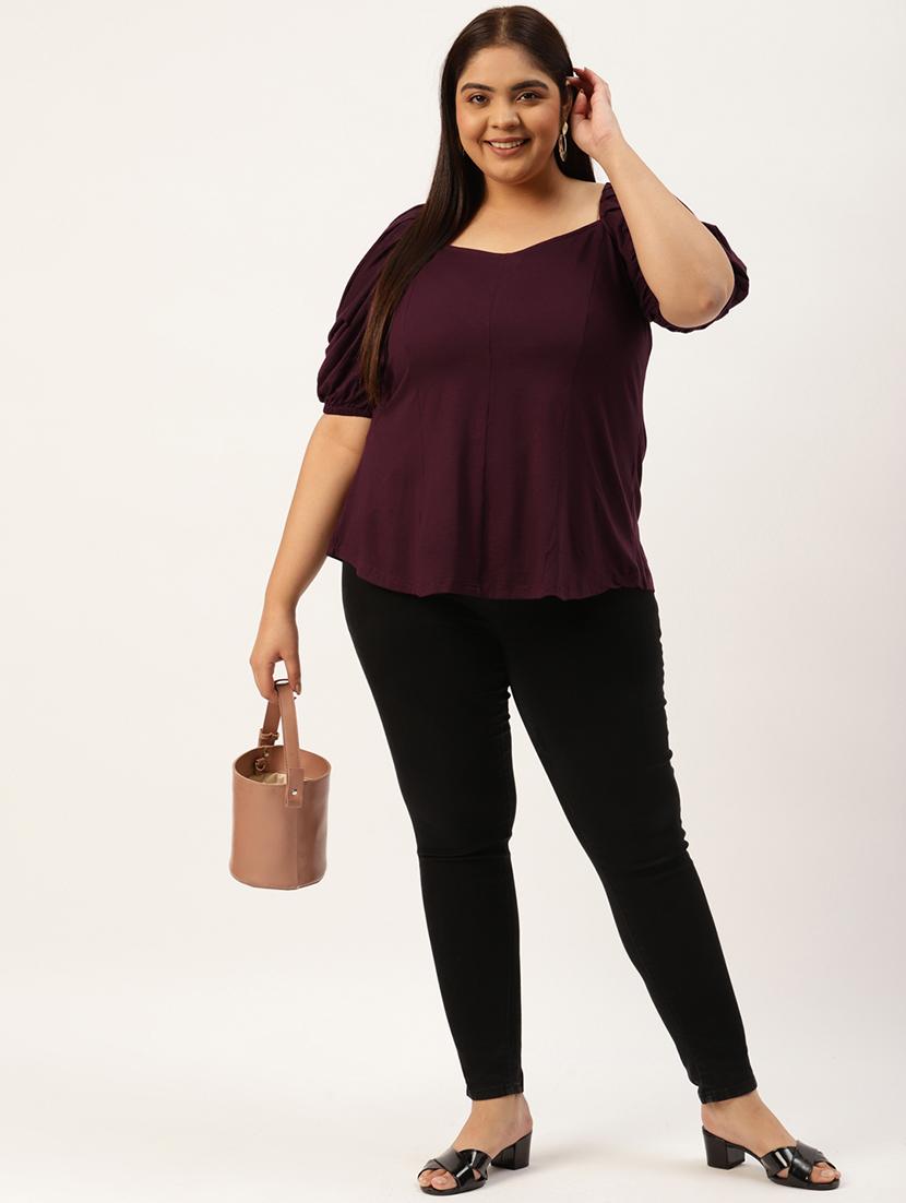 women's straight sweetheart neck top - 20039042 - Standard Image - 3