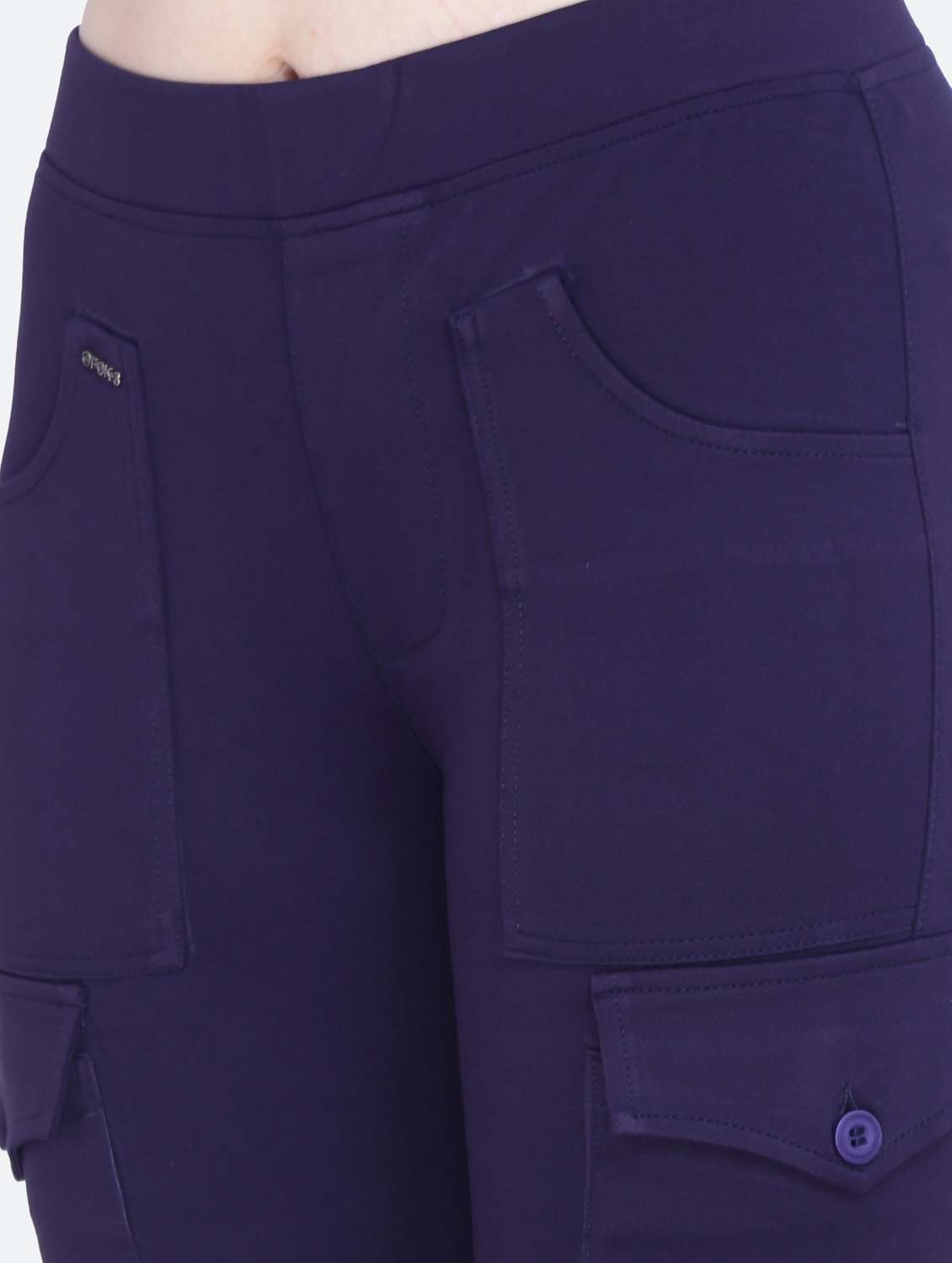 high rise full length solid jeggings - 20039142 -  Standard Image - 5