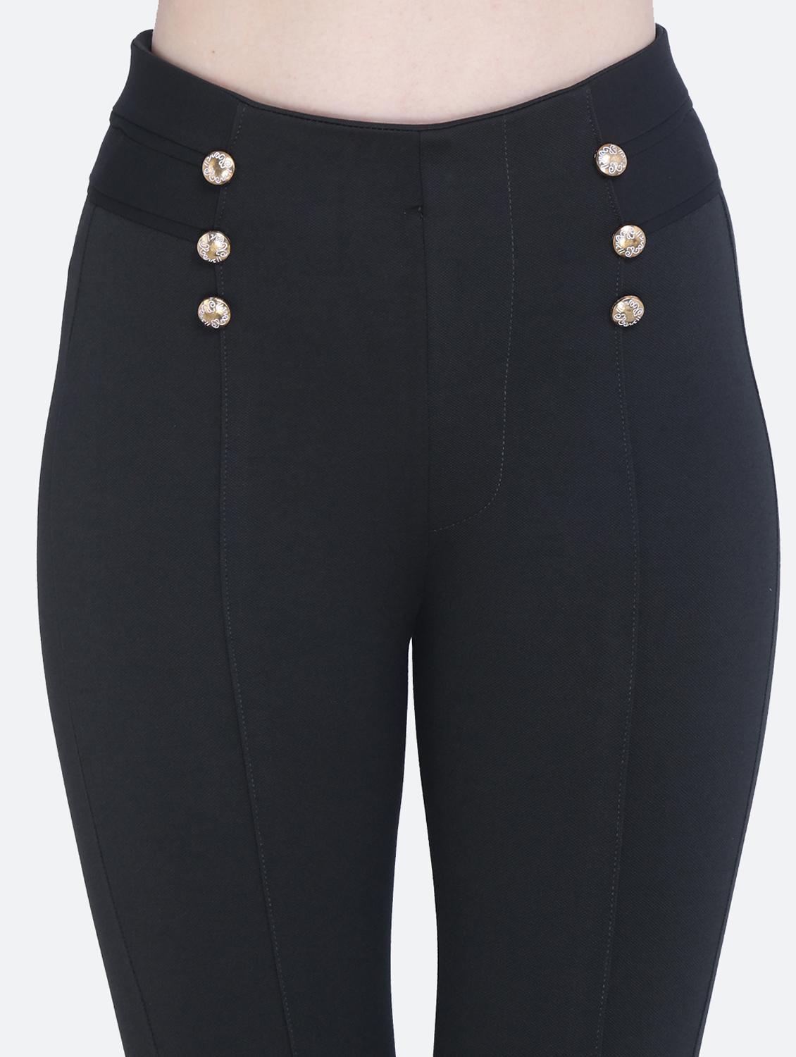 high rise full length solid jeggings - 20039155 - Standard Image - 5