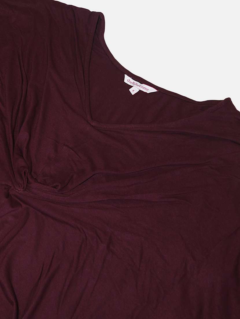 women's a line v neck top - 20039228 -  Standard Image - 3