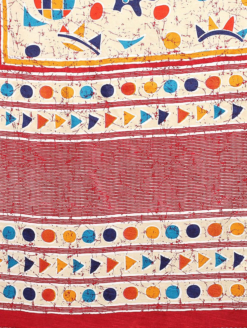 red silk blend mysore saree with blouse - 20039327 - Standard Image - 3