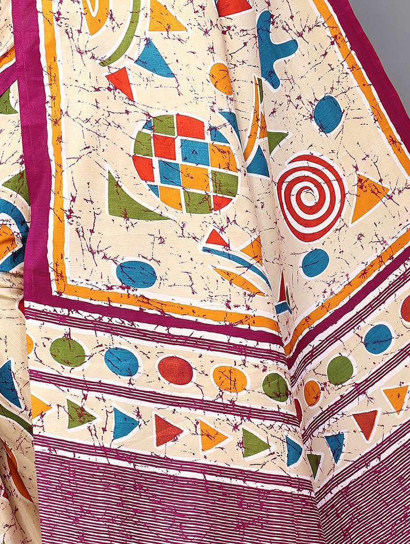 purple silk blend mysore saree with blouse - 20039335 -  Standard Image - 3