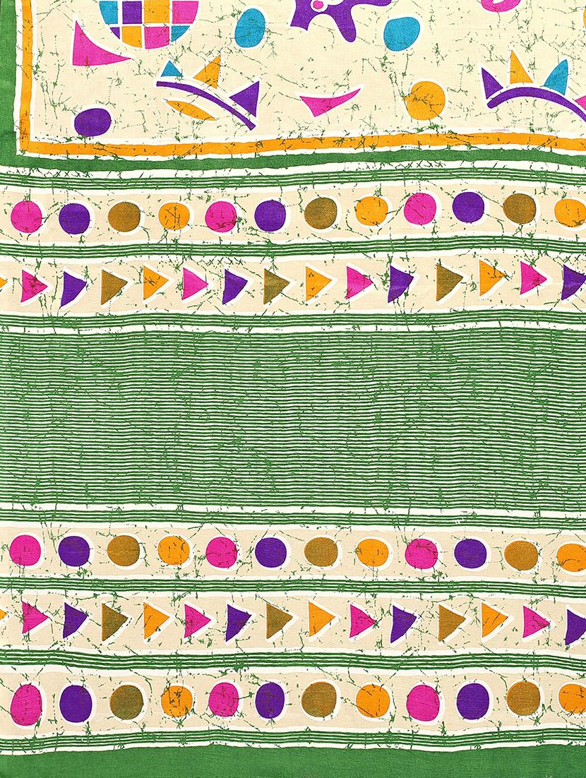 green silk blend mysore saree with blouse - 20039339 - Standard Image - 3