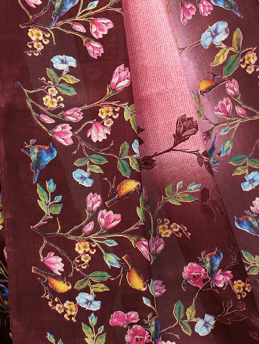 pink mysore silk saree - 20039407 - Standard Image - 3