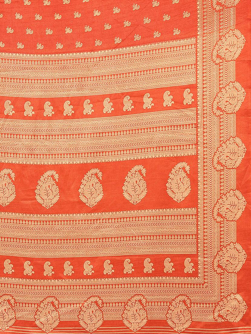 paisley design mysore silk saree with blouse - 20039602 - Standard Image - 3