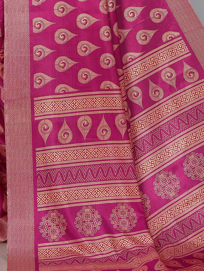 self design mysore silk saree with blouse - 20039635 - Standard Image - 3