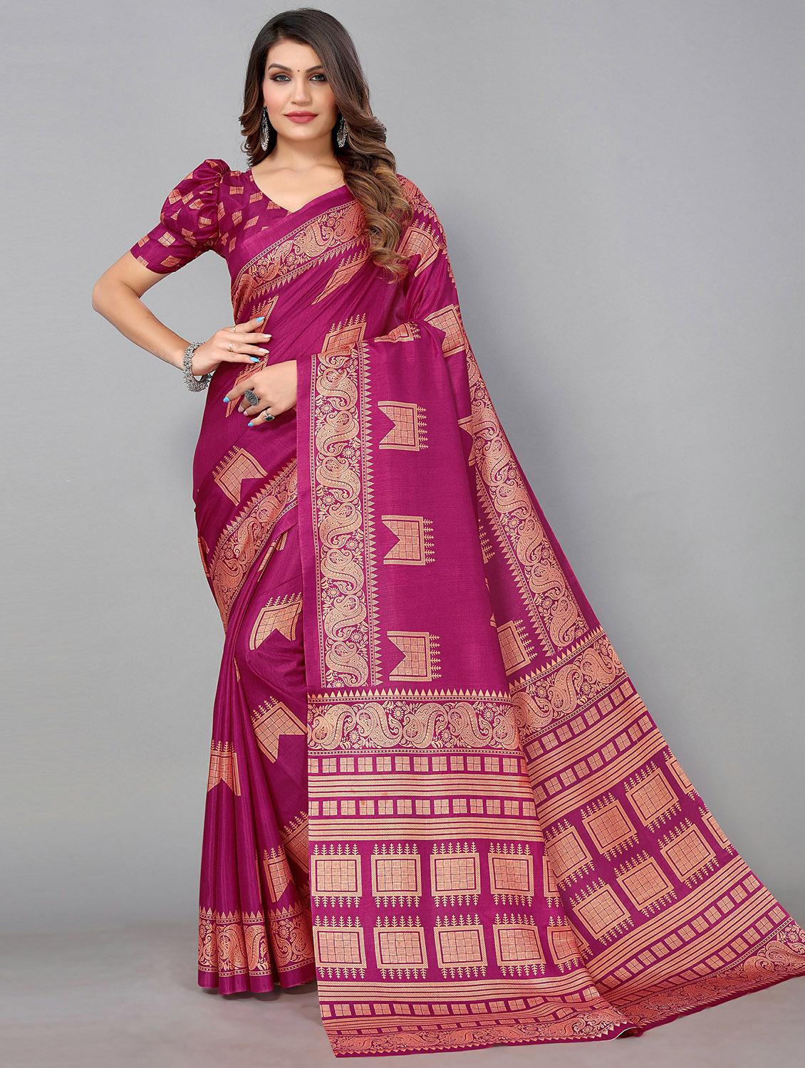 self design mysore silk saree with blouse - 20039665 -  Zoom Image - 0