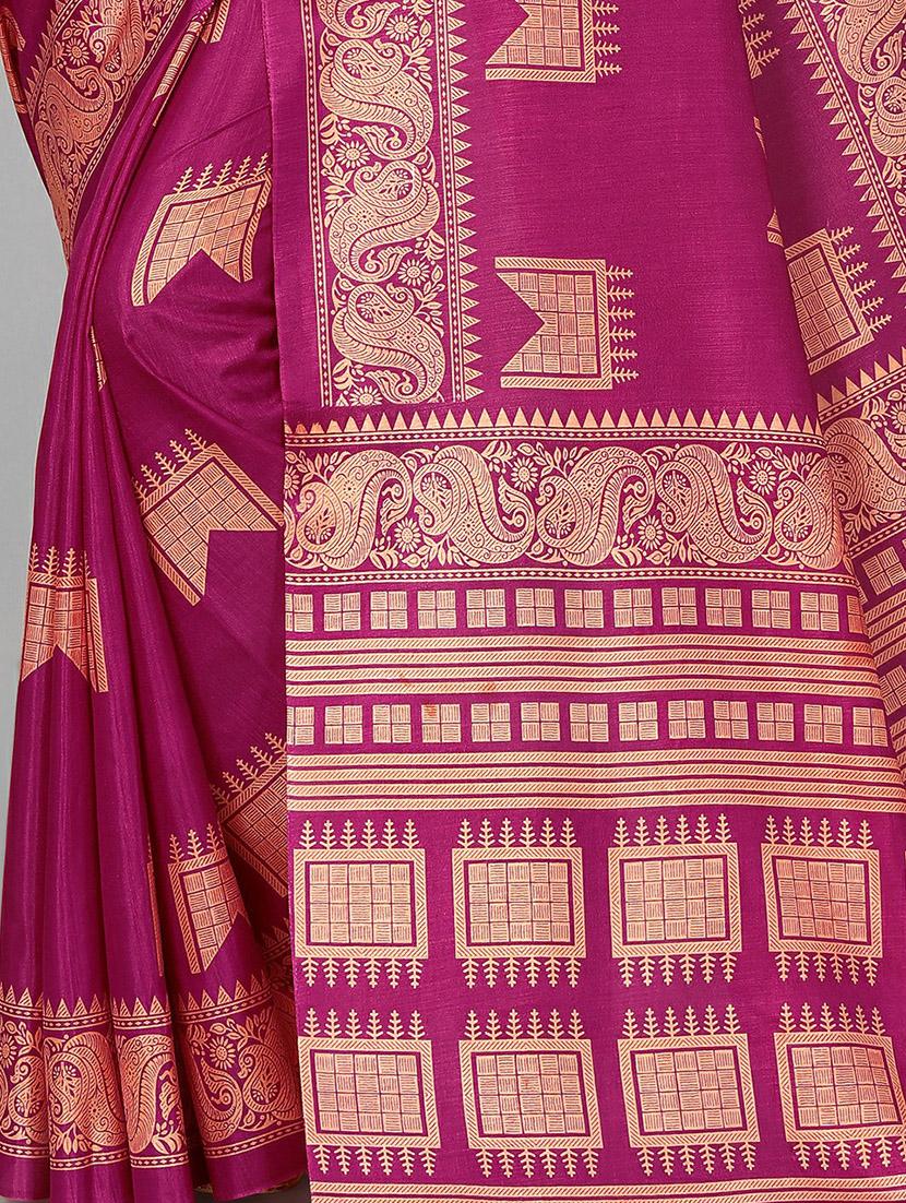 self design mysore silk saree with blouse - 20039665 - Standard Image - 3