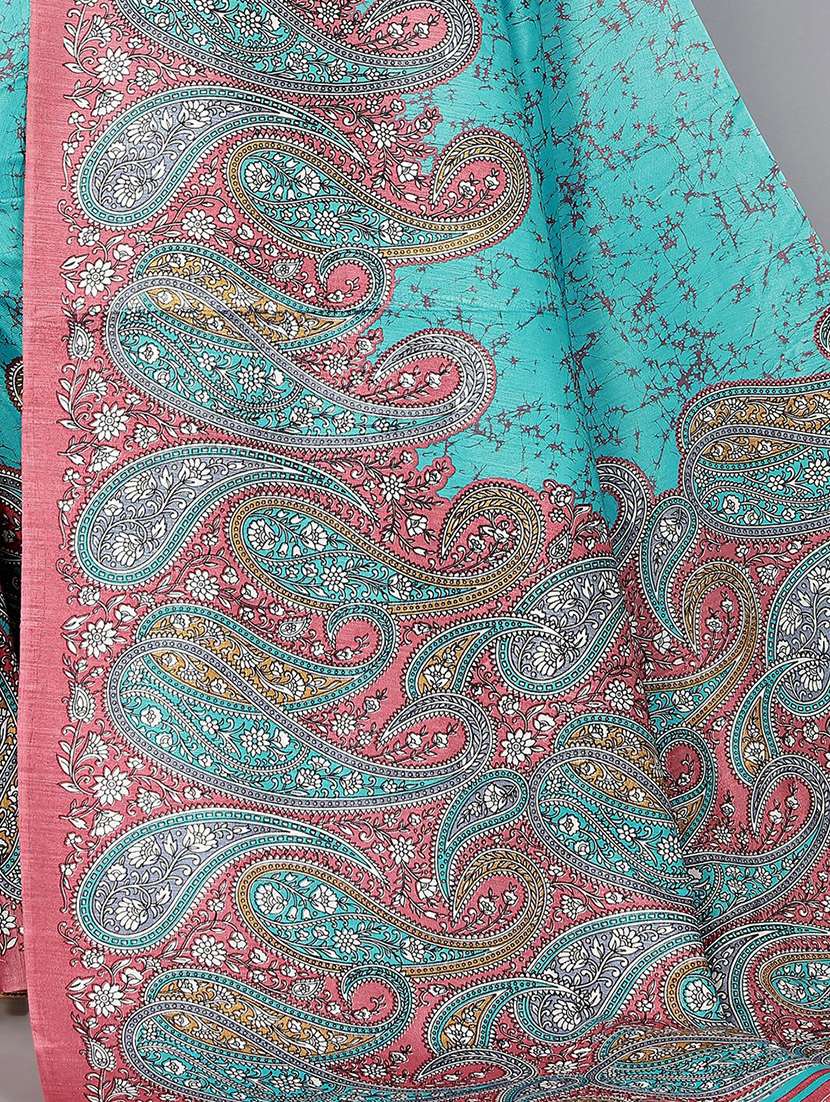 paisley design mysore silk saree with blouse - 20039673 - Standard Image - 3
