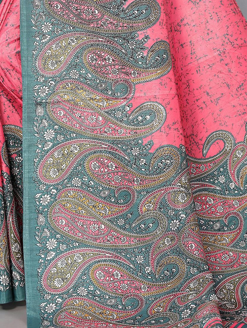 paisley design mysore silk saree with blouse - 20039677 - Standard Image - 3