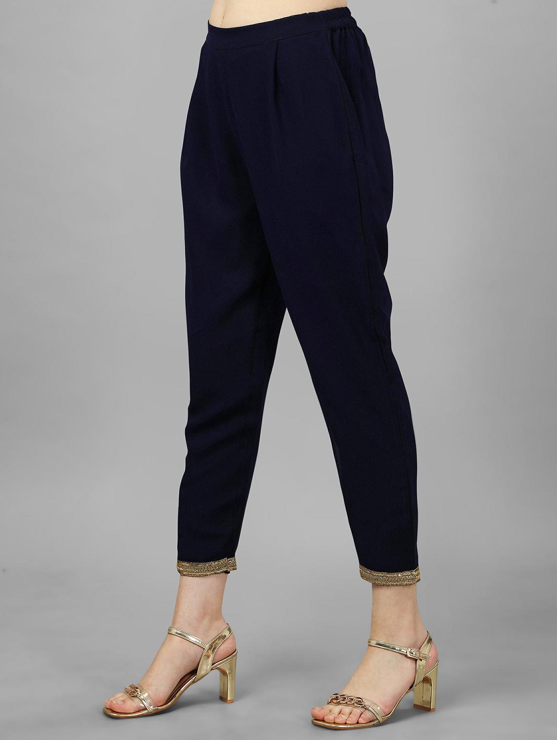 embroidered kurta pant set - 20039789 - Standard Image - 3