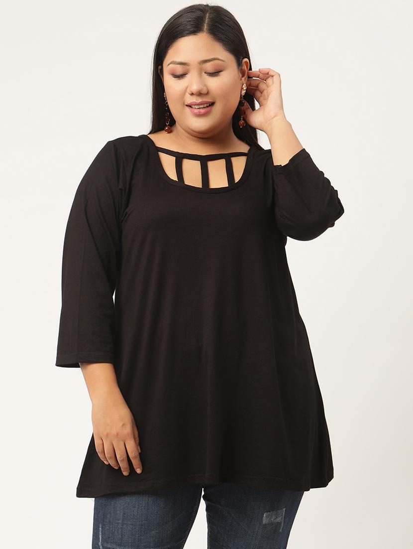 women's a line round neck top - 20040344 - Zoom Image - 0