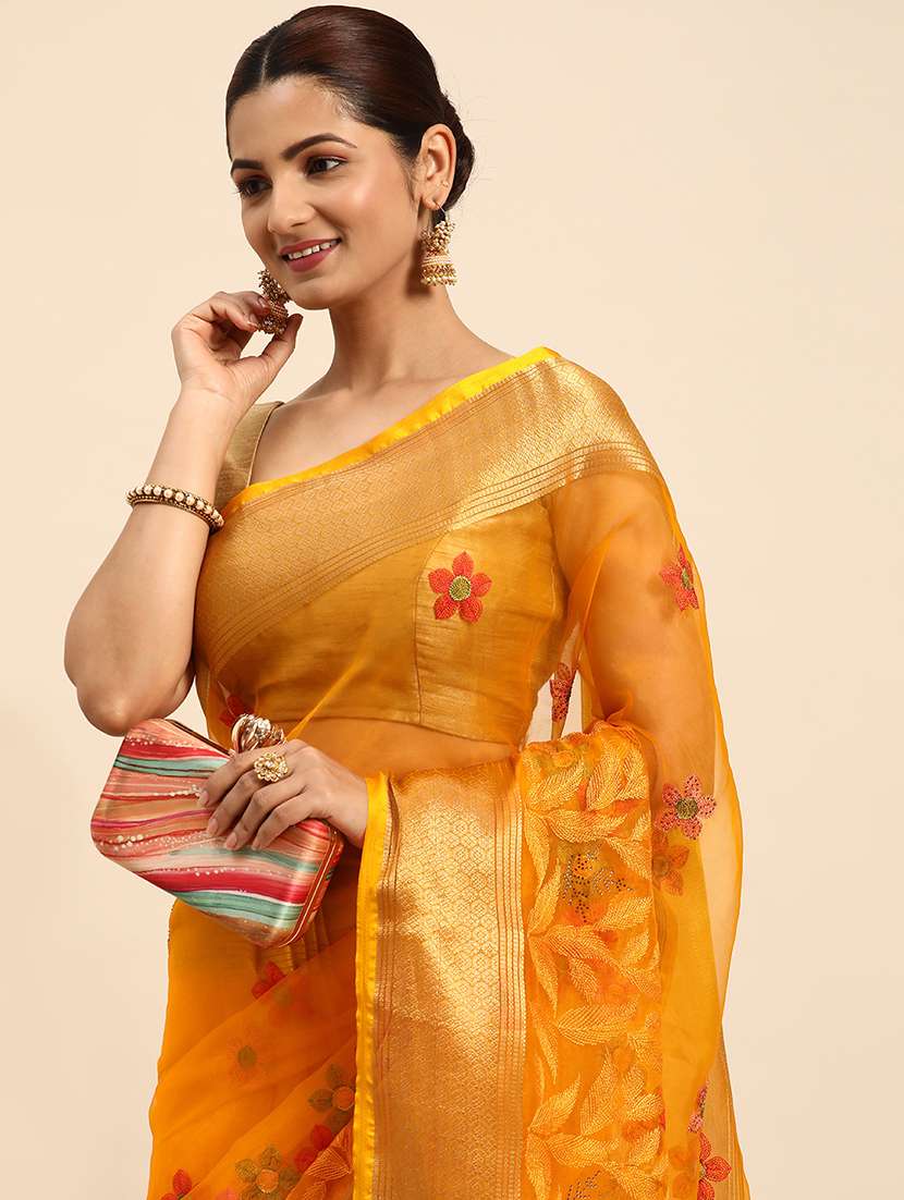 Women's Embroidered Saree