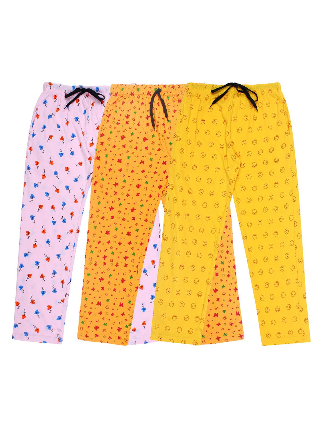 boys pack of 3 printed track pants