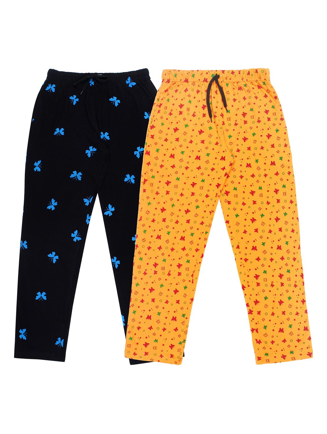 boys pack of 2 printed track pants