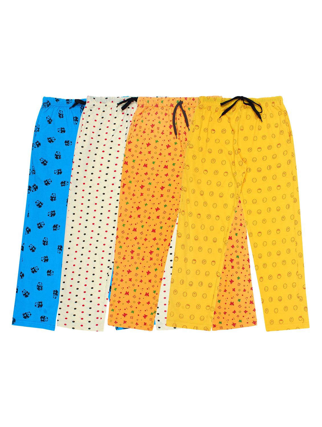 girls pack of 4 printed nightwear pyjamas