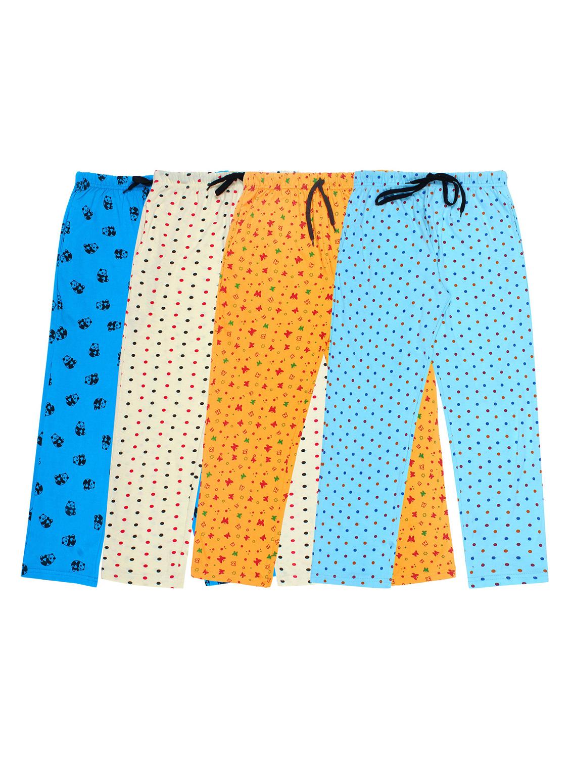 girls pack of 4 printed nightwear pyjamas