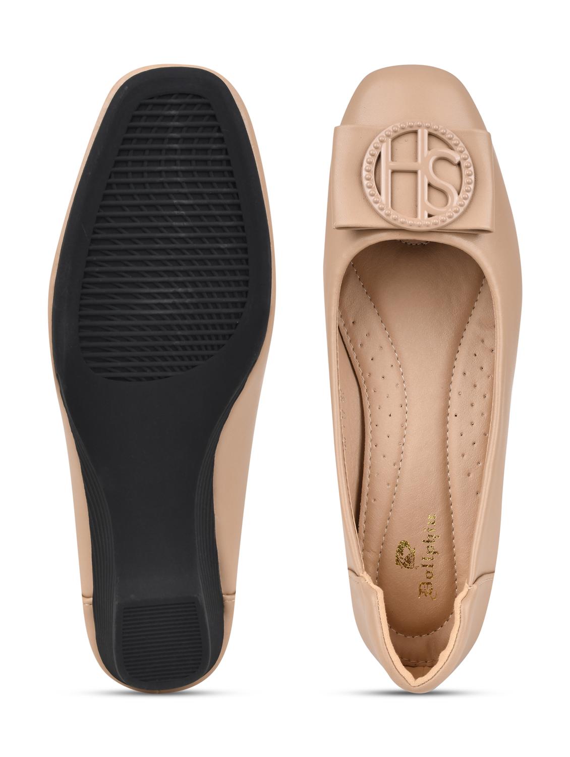 beige slip on solid ballerina - 20045142 - Standard Image - 5
