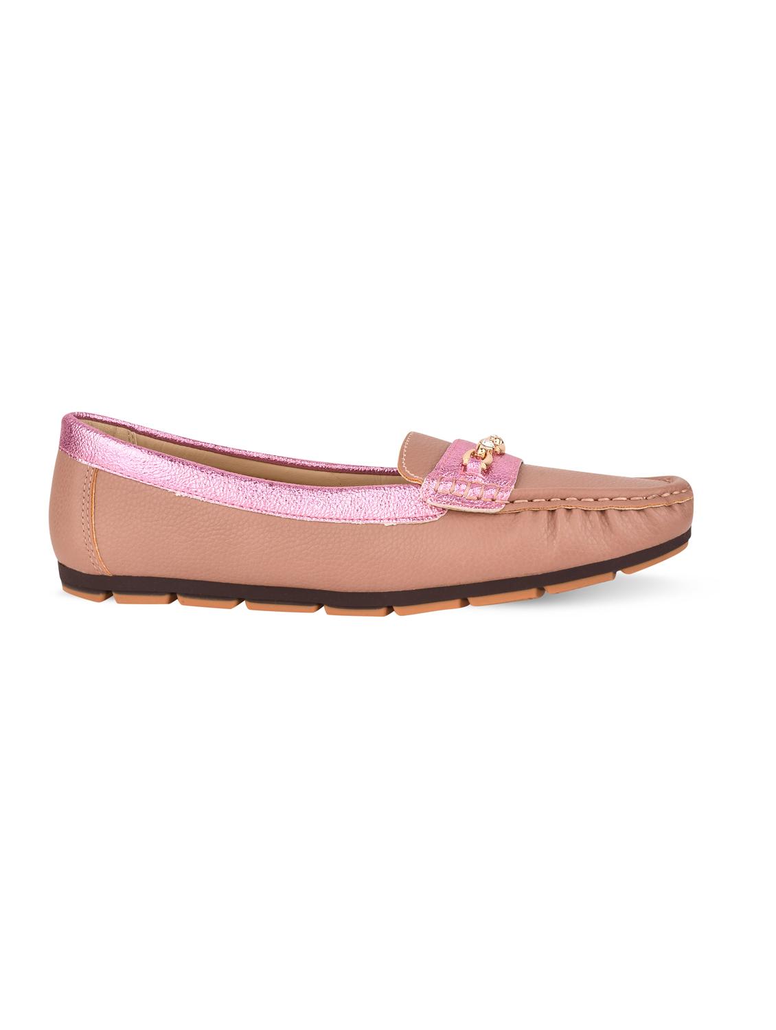 peach slip on loafer - 20045279 - Standard Image - 3