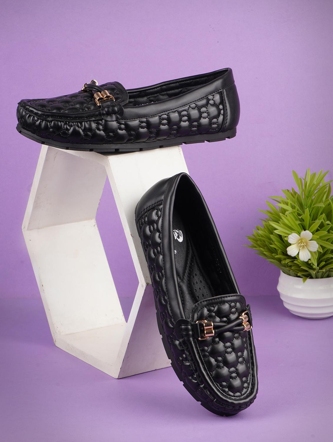 black pu slip on loafers - 20045286 -  Zoom Image - 0