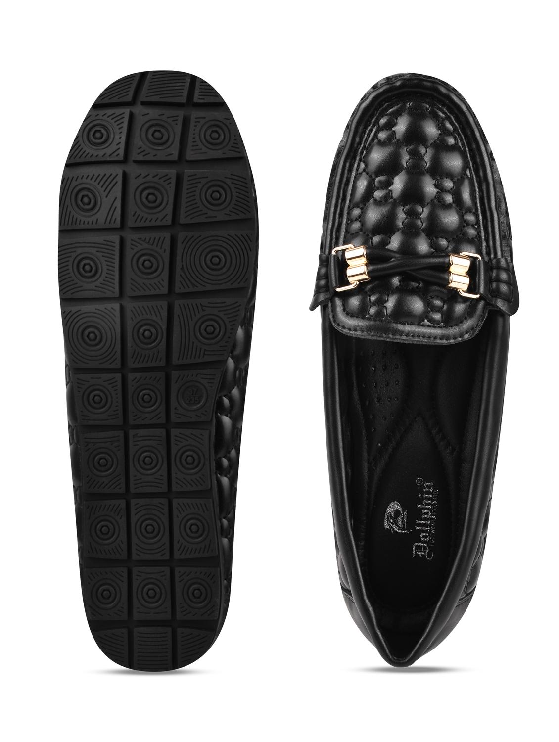 black pu slip on loafers - 20045286 - Standard Image - 5