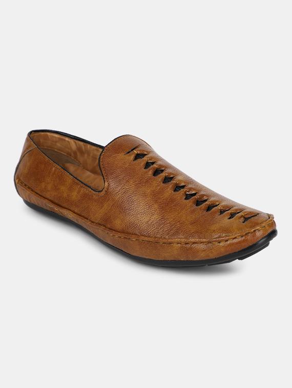 tan slip on loafers - 20045479 -  Zoom Image - 0