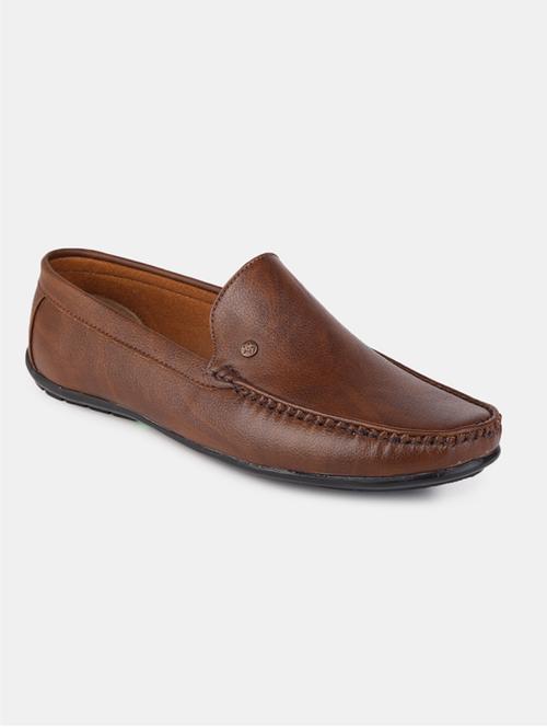 brown slip on loafer shoes - 20045573 - Standard Image - 0