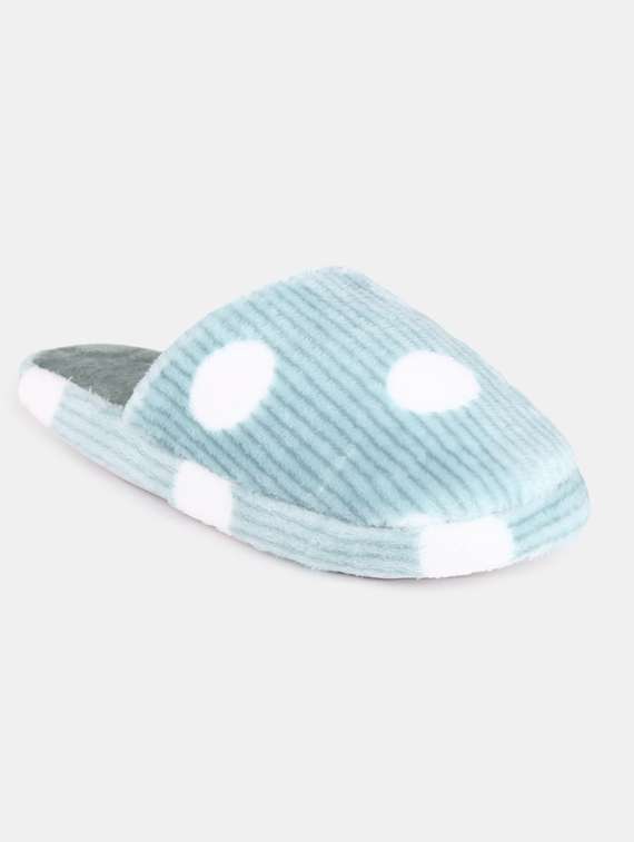 green slip on flip flop