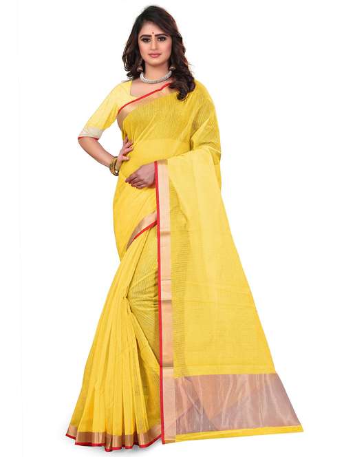 self design kota doria saree with blouse  - 20047425 -  Standard Image - 0