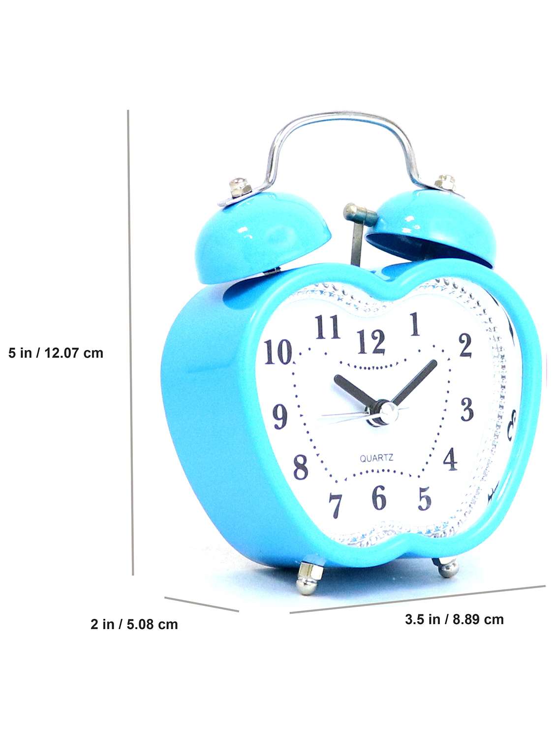 sigaram table clock  metal apple blue - 20047647 -  Standard Image - 3
