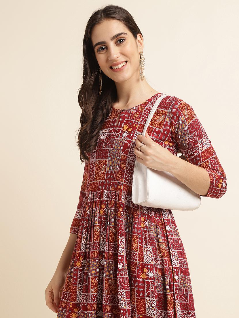 printed kurta pant set - 20047684 - Standard Image - 3