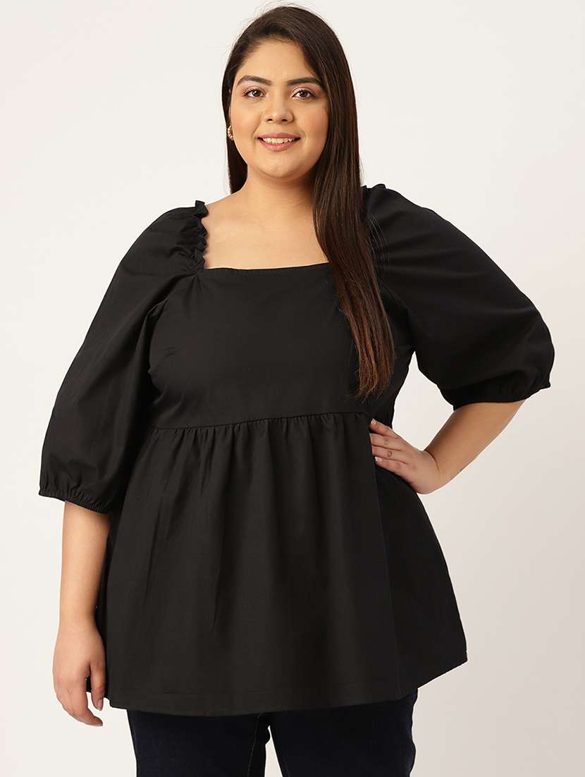 women's peplum square neck top - 20047712 -  Zoom Image - 0
