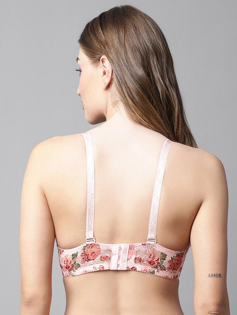 orange lace tshirt bra - 20049983 - Standard Image - 3