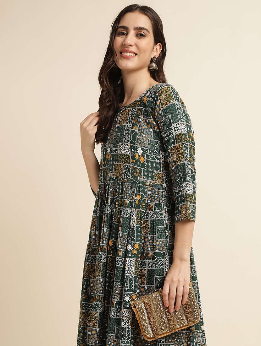 women printed kurta pant set - 20050079 - Standard Image - 3