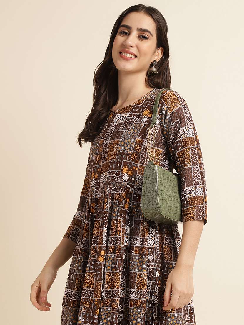 women printed kurta pant set - 20050080 -  Standard Image - 3