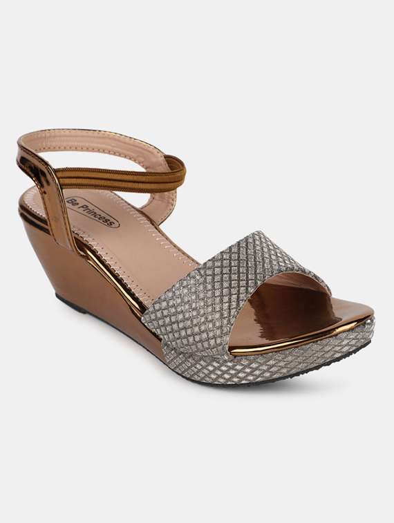 girls gold leather sandal