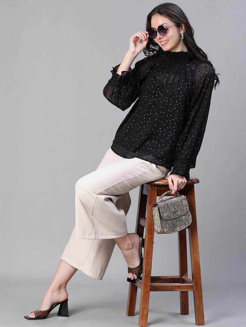 women's straight mock neck top - 20051443 - Standard Image - 3