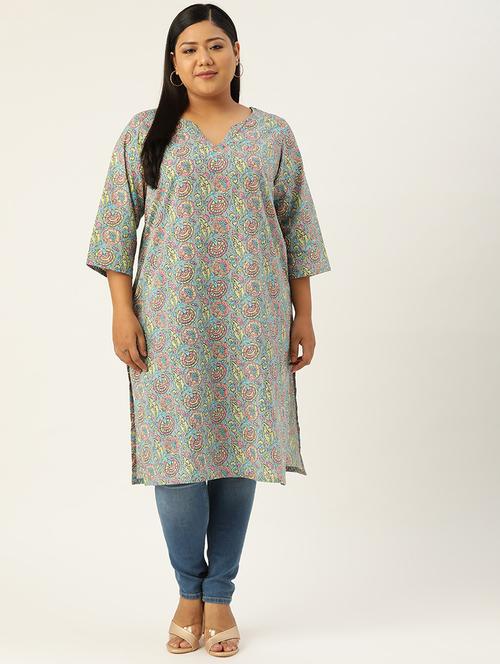 women's straight kurta - 20051825 - Standard Image - 0