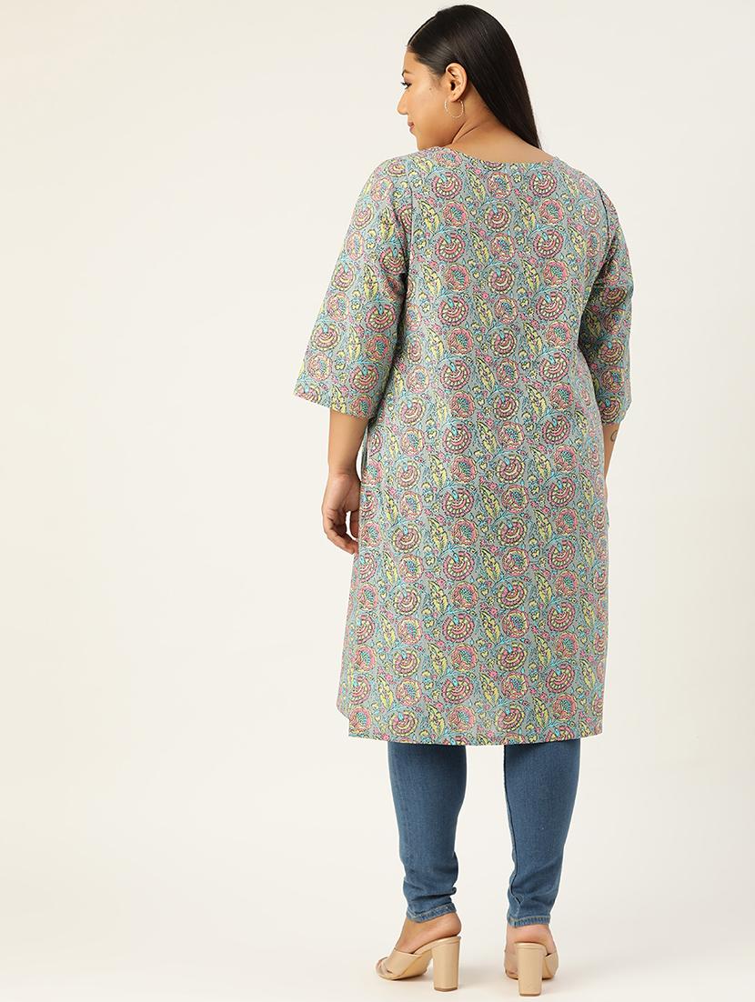 women's straight kurta - 20051825 - Standard Image - 3