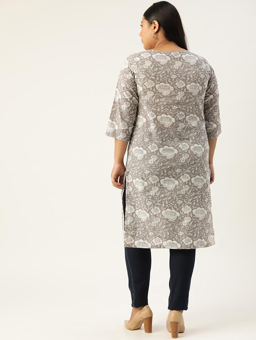 women's straight kurta - 20051826 - Standard Image - 3