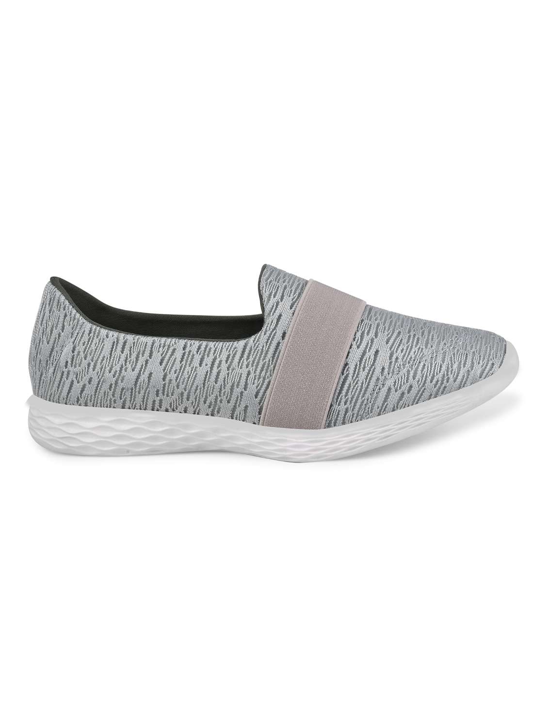 grey pu laceup sports shoes - 20051830 -  Standard Image - 3